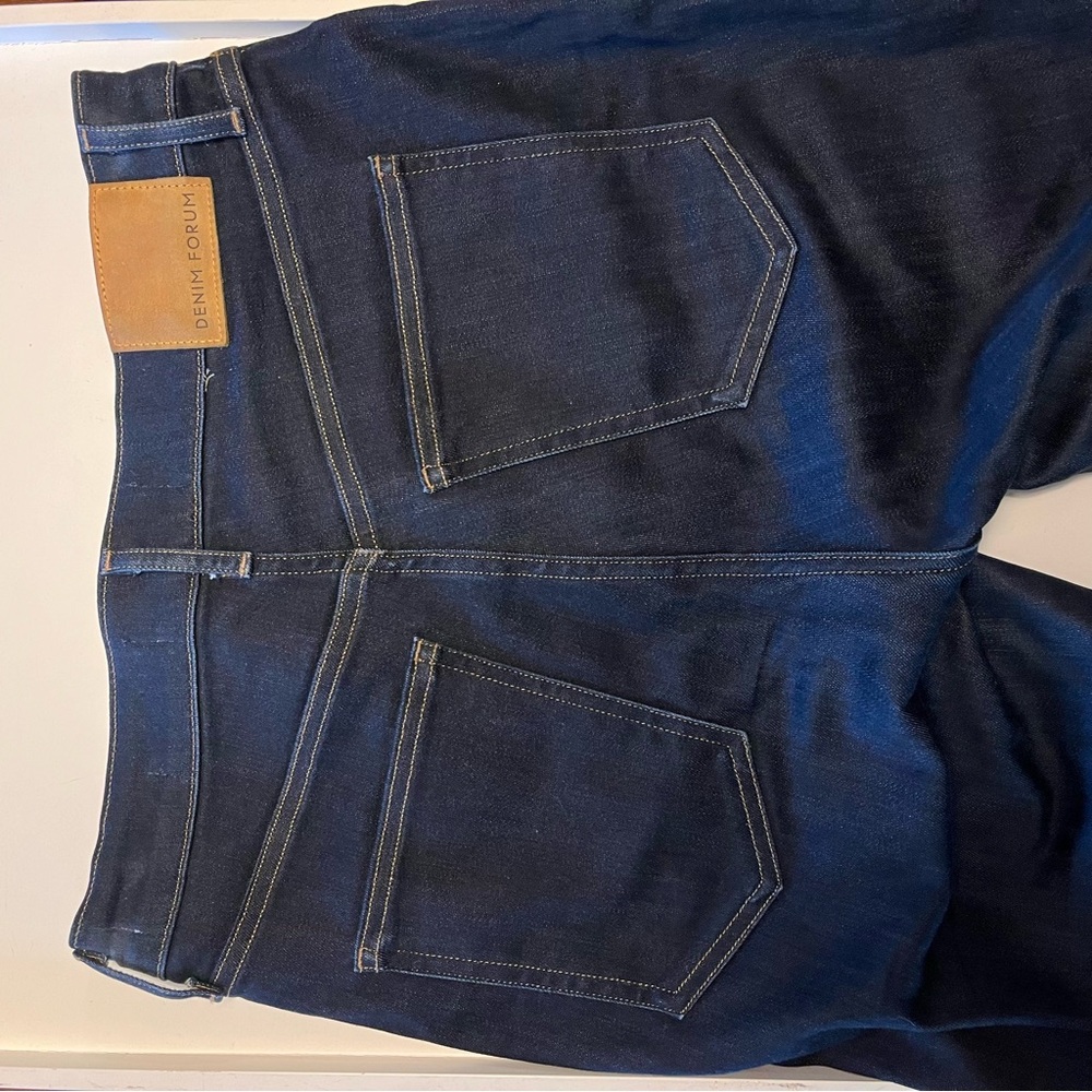 Denim Forum by Aritzia The Lola High Rise Skinny Dark Wash Jeans - Picture 4 of 6